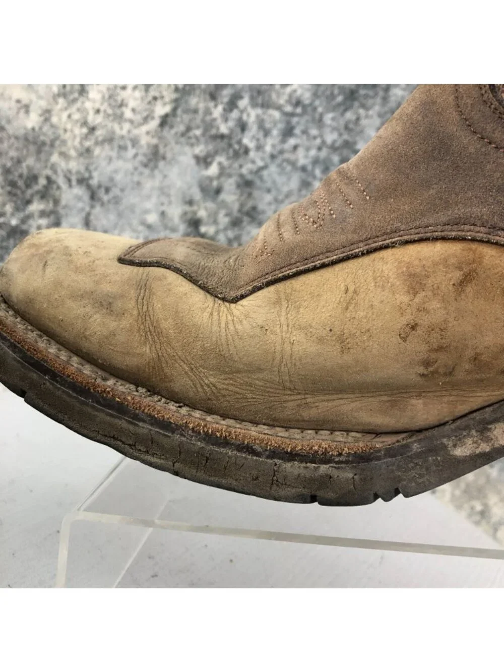 Rio Grande Limited Men's 28 (US 9.5-10) Brown Leather Western Cowboy Boot FAIR